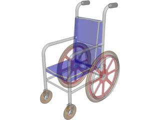 Wheelchair 3D Model preview