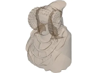 Maya Head 3D Model preview