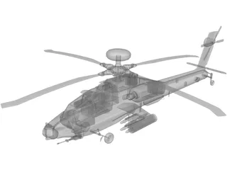 Boeing AH-64 Apache 3D Model preview