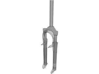 Front Fork Mountain Bike 3D Model preview