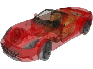 Ferrari California 3D Model preview