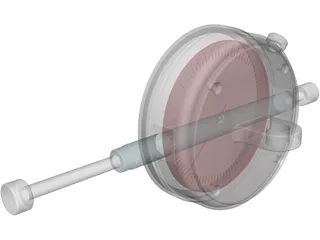 Plunger Dial Indicator 3D Model preview