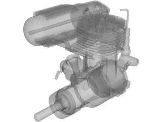 RC Engine OS FX 0.61 3D Model preview