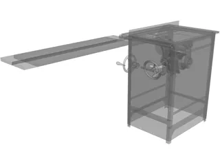 Circular Saw Table 3D Model preview