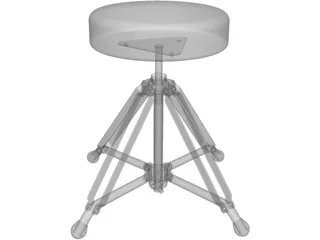 Drum Chair 3D Model preview