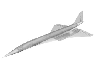 Tupolev Tu-144 3D Model preview