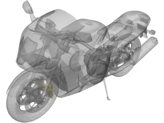 Suzuki Hayabusa 3D Model preview
