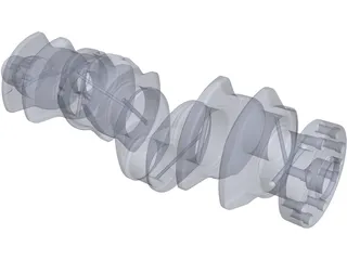 Crankshaft 3D Model preview