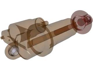 Shock Absorber PA-7800 3D Model preview