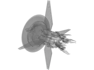 Babylon 5 Earth Force One 3D Model preview