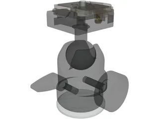 Manfrotto 488RC2 Ball Head 3D Model preview