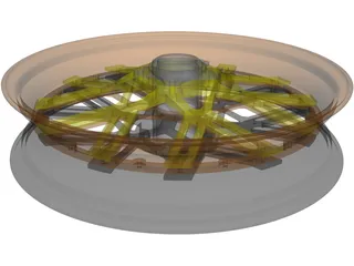 Motorcycle Rim Racing 3D Model preview