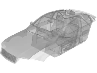 Interior Audi S4 (2004) 3D Model preview