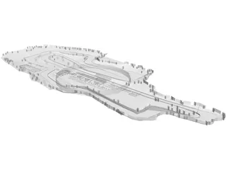 Mugello Racing Circuit 3D Model preview