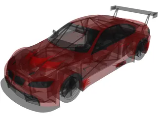 BMW M3 GT2 3D Model preview