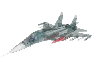 Sukhoi Su-34 Fullback 3D Model preview