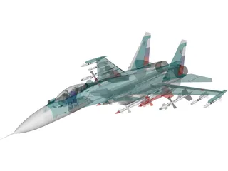 Sukhoi Su-33 Navy Flanker 3D Model preview