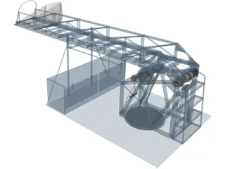 Crane for Pickup Truck 3D Model preview
