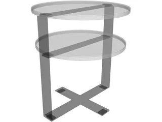 Low Table 3D Model preview