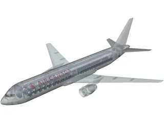 Boeing 767 Air Canada [+Interior] 3D Model preview