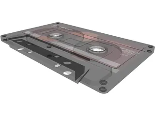 Cassette Tape 3D Model preview