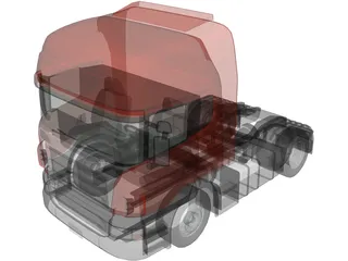 Scania P380 3D Model preview