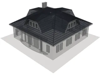 House Amsterdam Holland 3D Model preview