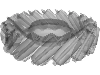 Mecanum Wheel Left 3D Model preview