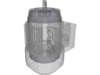 MOTOR GR71 0.33 0.5CV B14 3D Model preview