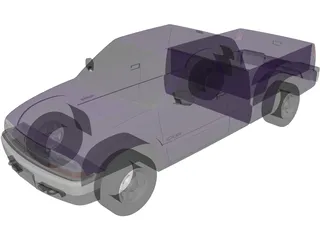 Chevrolet S10 3 Door Extended Cab (1998) 3D Model preview