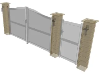 Gate 3D Model preview