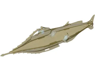 Nautilus Submarine 3D Model preview