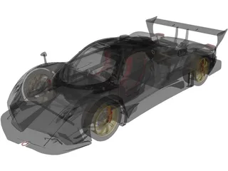 Pagani Zonda R (2009) 3D Model preview