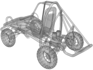 Buggy Dunes 3D Model preview