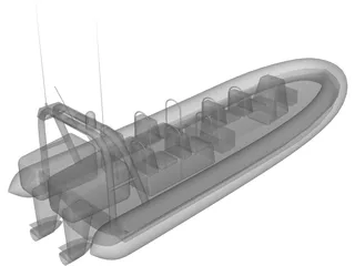 RHIB 3D Model preview