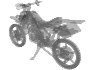 Plywood Motorcycle Enduro 3D Model preview