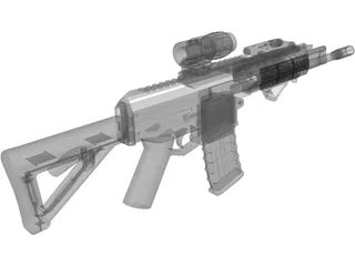 Magpul Masada 3D Model preview