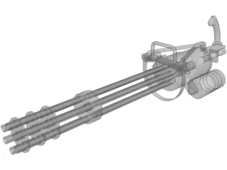 GAU-19 Machine gun 3D Model preview