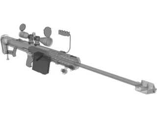 M107 Barrett 3D Model preview