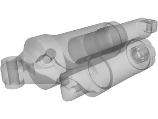 Shock Fox Racing Shox DHX 5 Air 3D Model preview