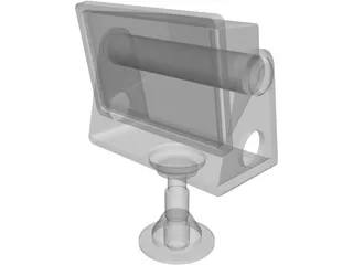 Halogen Floodlight 3D Model preview