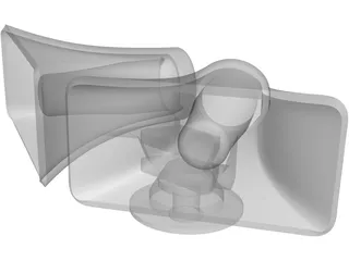 Loudhailer Horn Type 3D Model preview