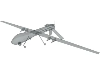 General Atomics MQ-1C Sky Warrior UAV 3D Model preview