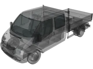 Ford Transit Benne Double Cabine 3D Model preview