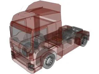 MAN TGA 3D Model preview
