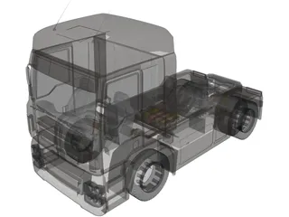 MAN TGA Steyr 3D Model preview
