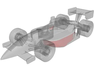 Indy Race Car 3D Model preview