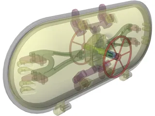 Hatch Pressure Assembly 3D Model preview