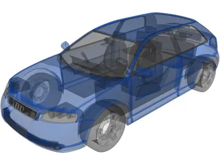 Audi A3 3D Model preview