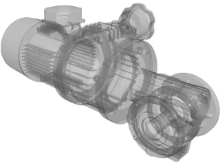 Motor Reductor 3D Model preview